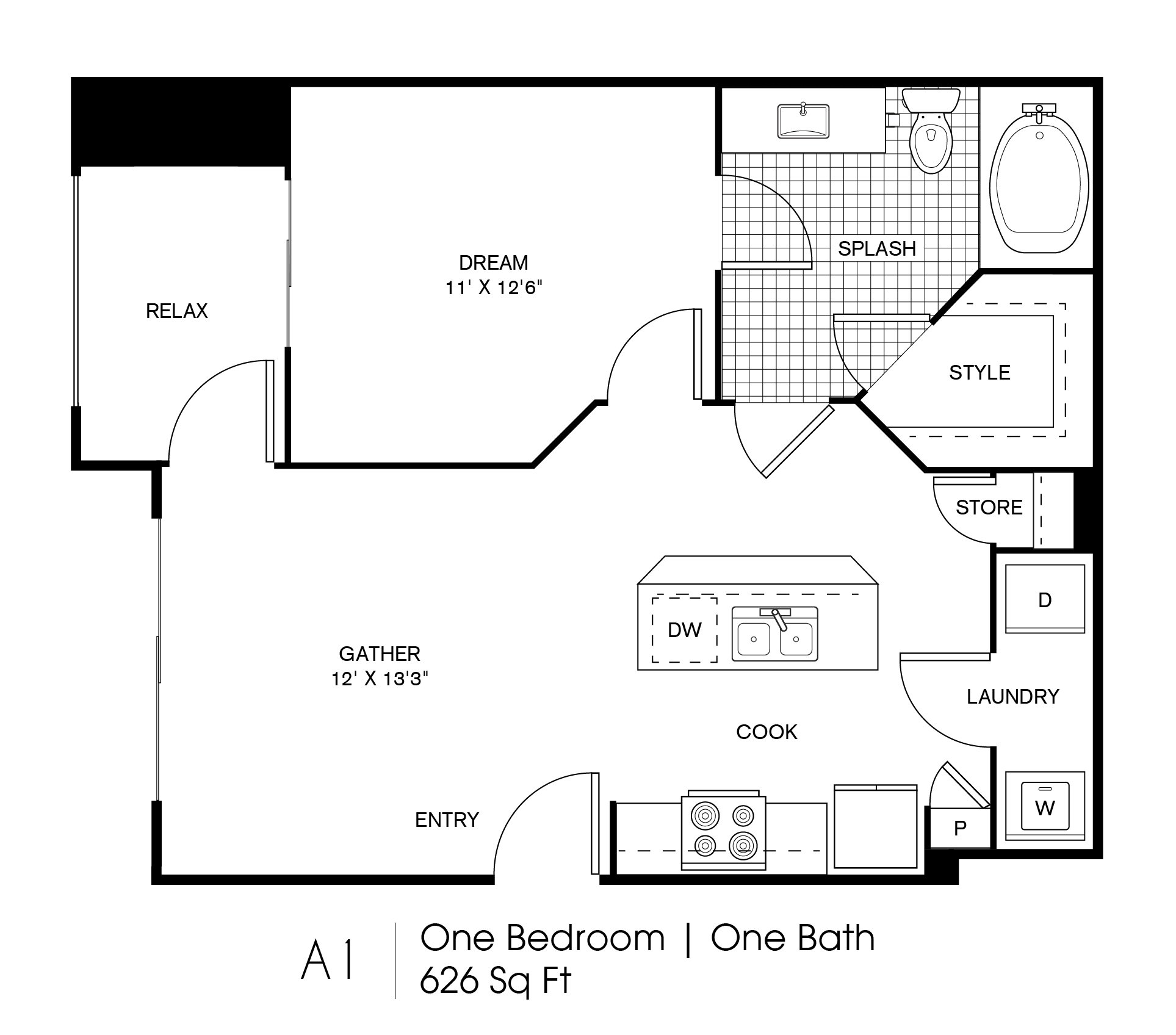 A1 floorplan layout