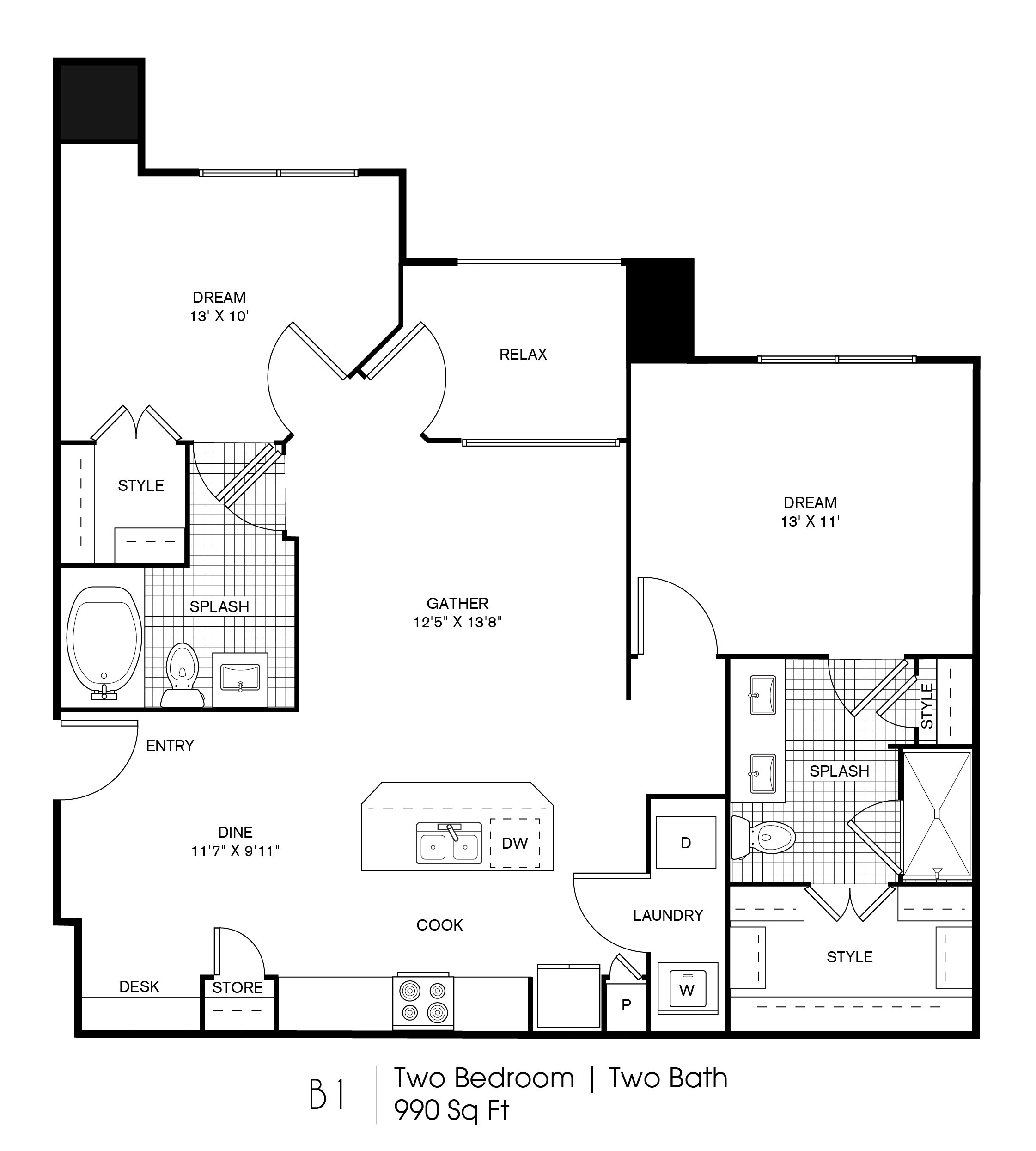 B1 floorplan layout