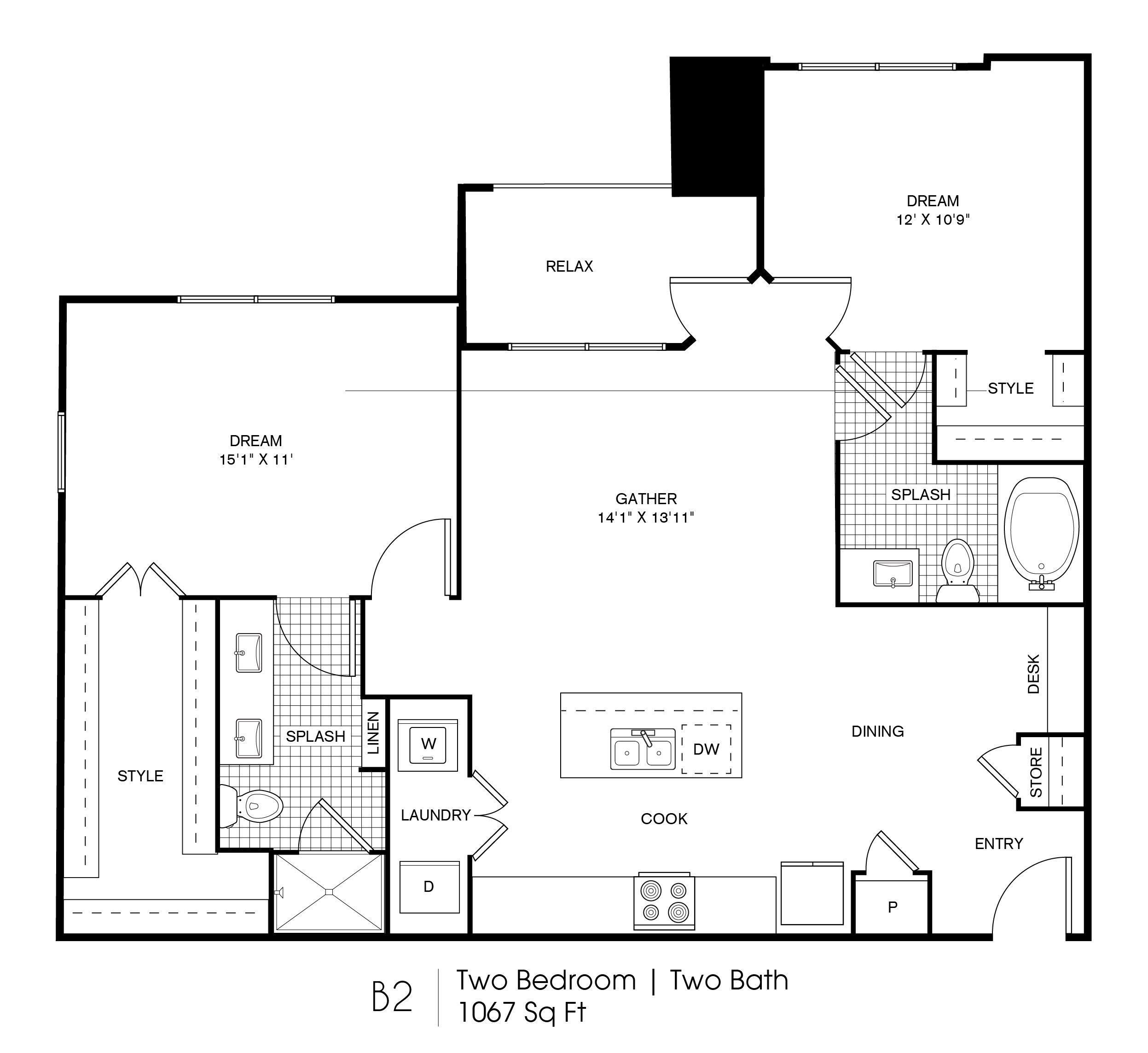 B2 floorplan layout