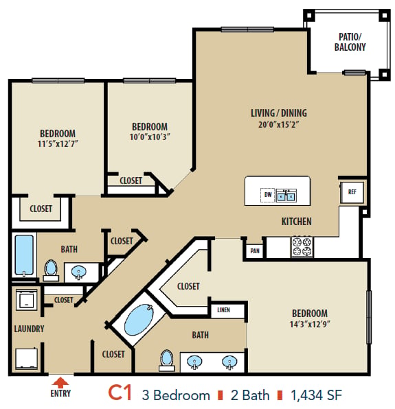 C1 floorplan layout