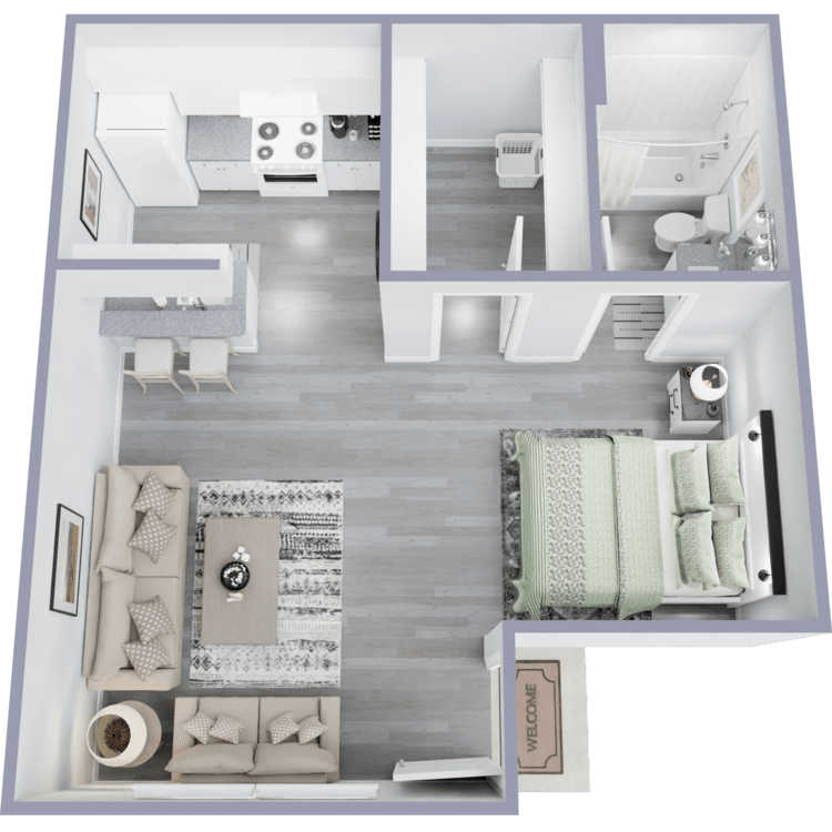 E1 floorplan layout