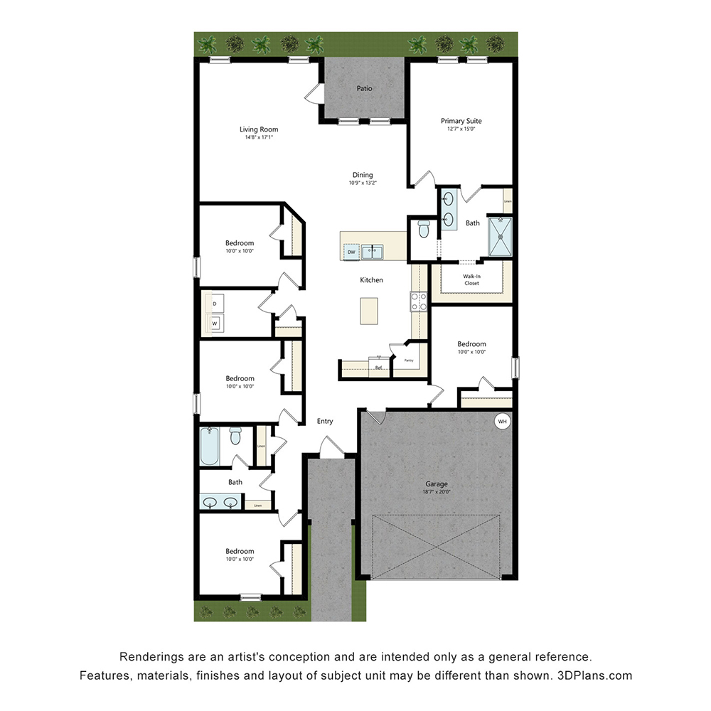 Sesame floorplan layout
