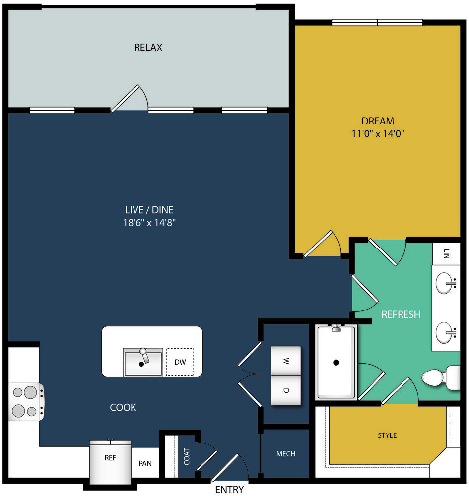 A1C floorplan layout