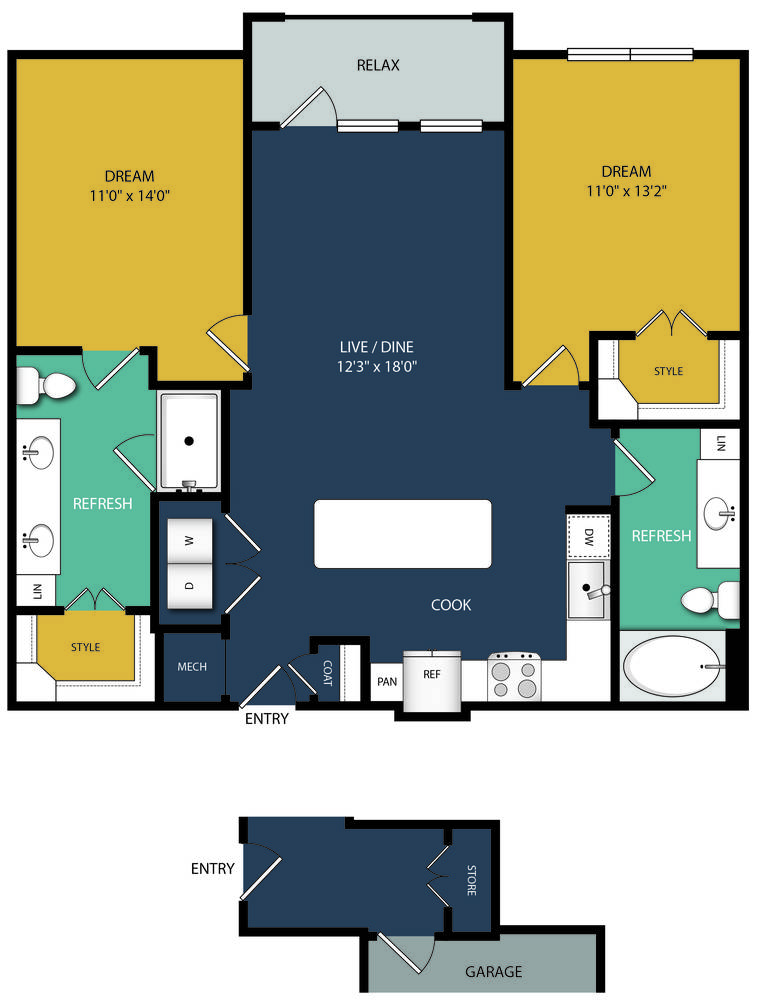 B2A floorplan layout