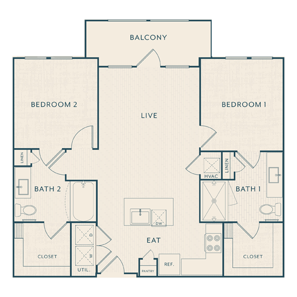 Baker floorplan layout