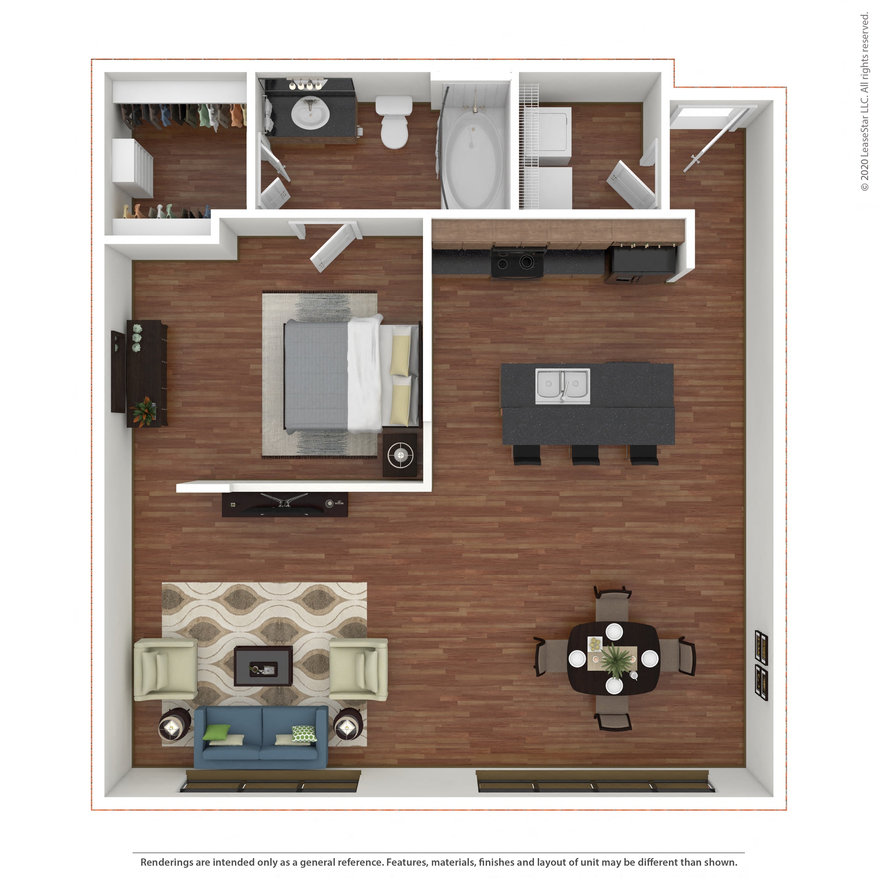 A6 - Affordable 2 floorplan layout