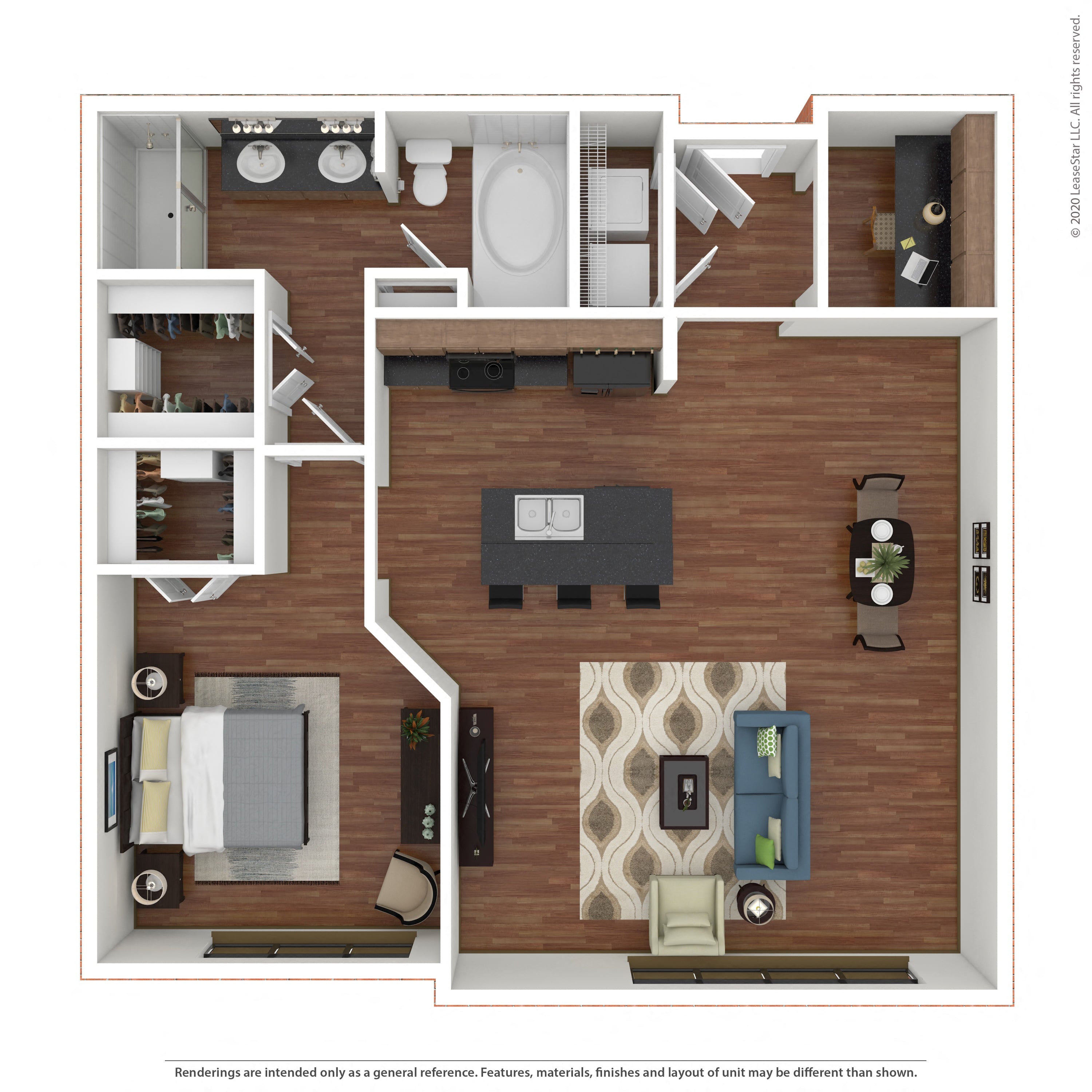 A7 - Affordable 2 floorplan layout