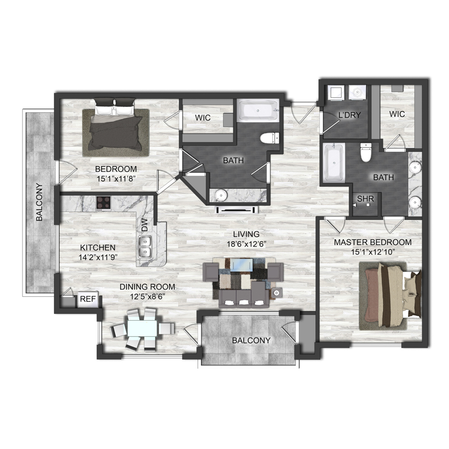 B2 floorplan layout