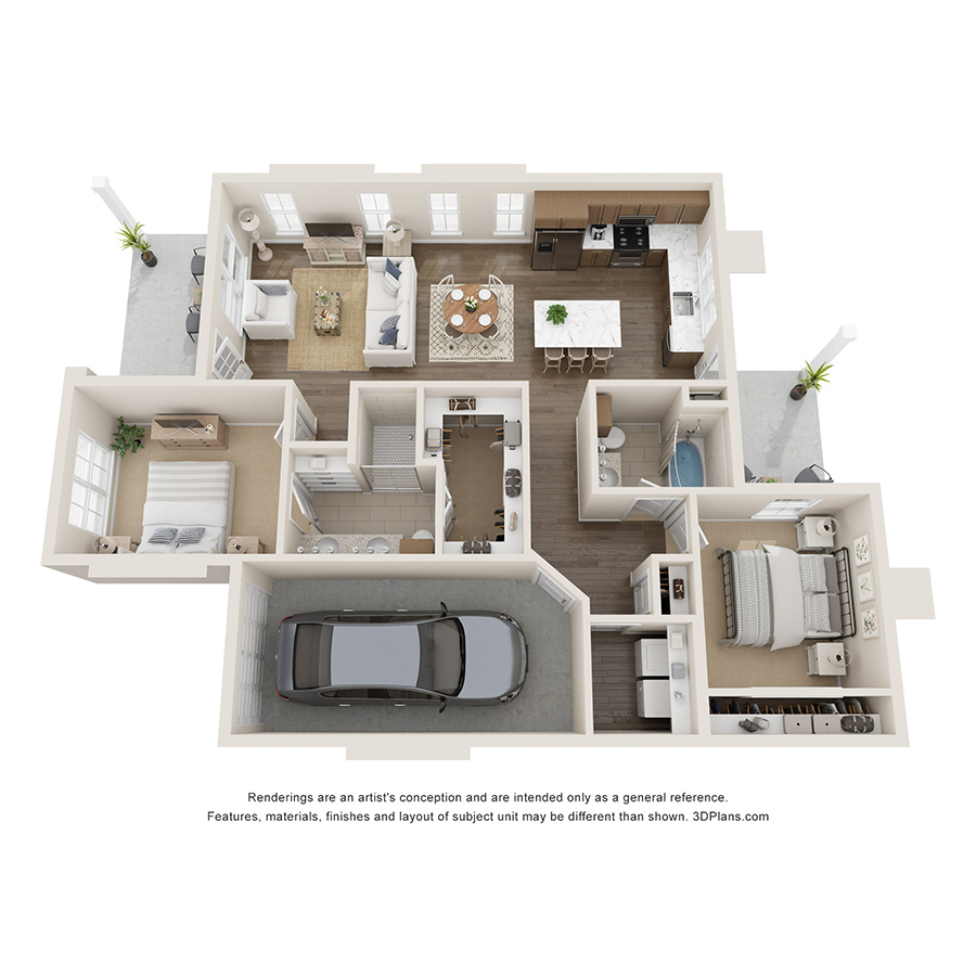 Oak floorplan layout