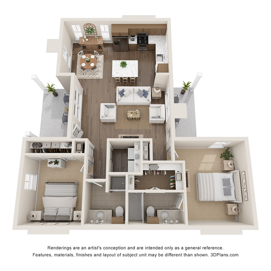 Cedar floorplan layout