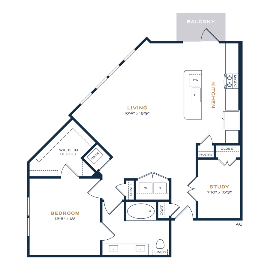 A6 floorplan layout