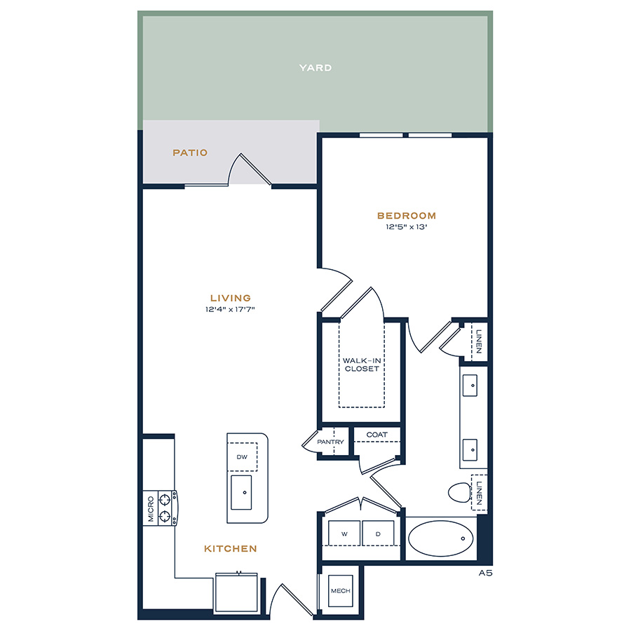 A5 Yard 1 floorplan layout