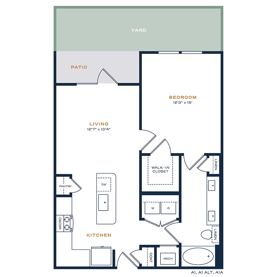 A4 Yard 1 floorplan layout