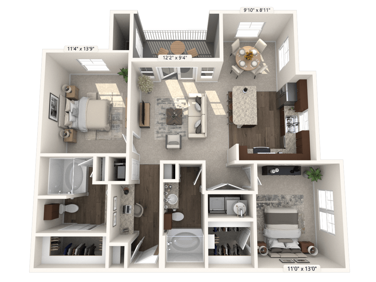 Hunter floorplan layout