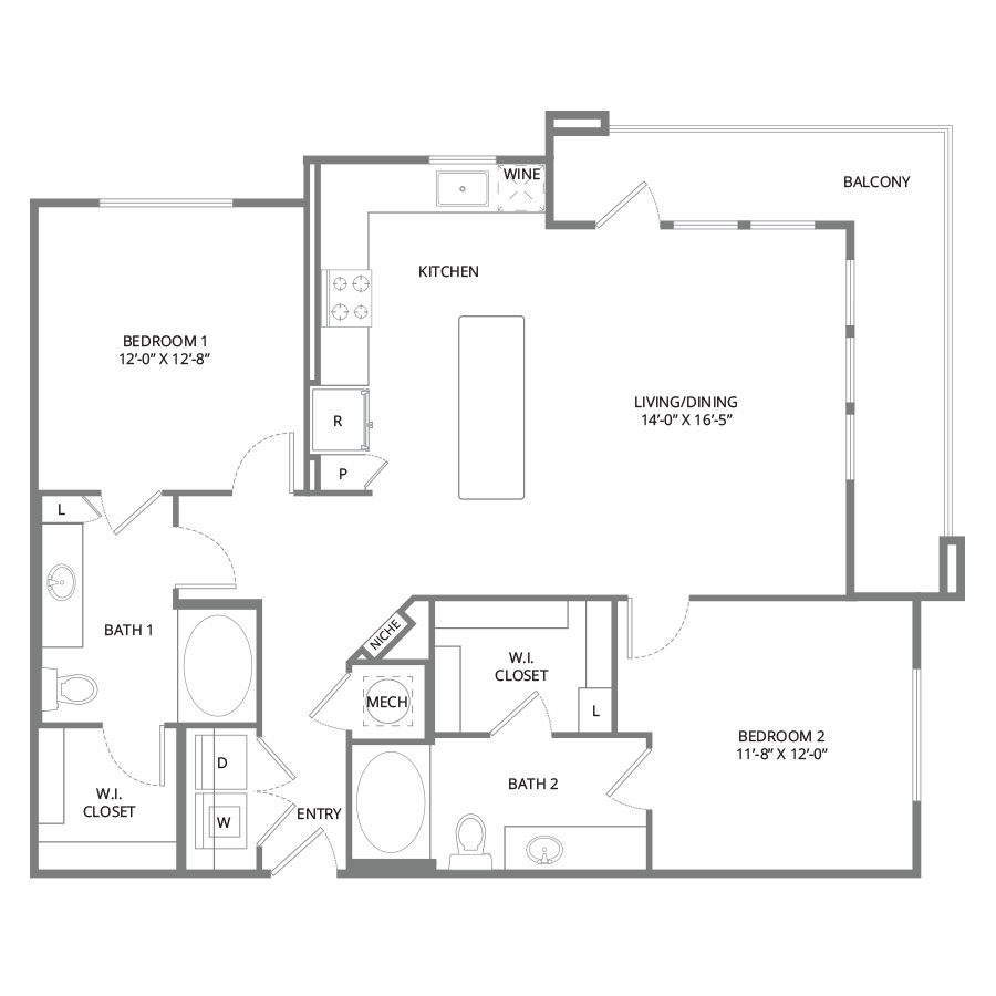 B2 floorplan layout