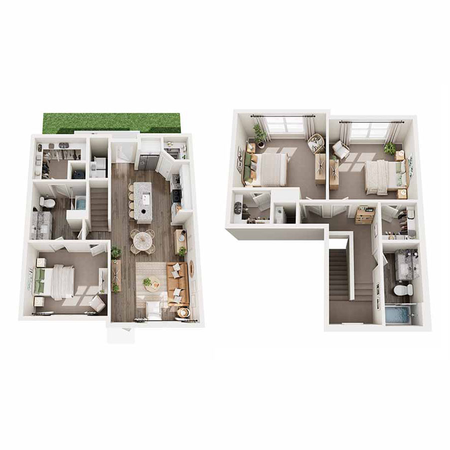 Oak floorplan layout