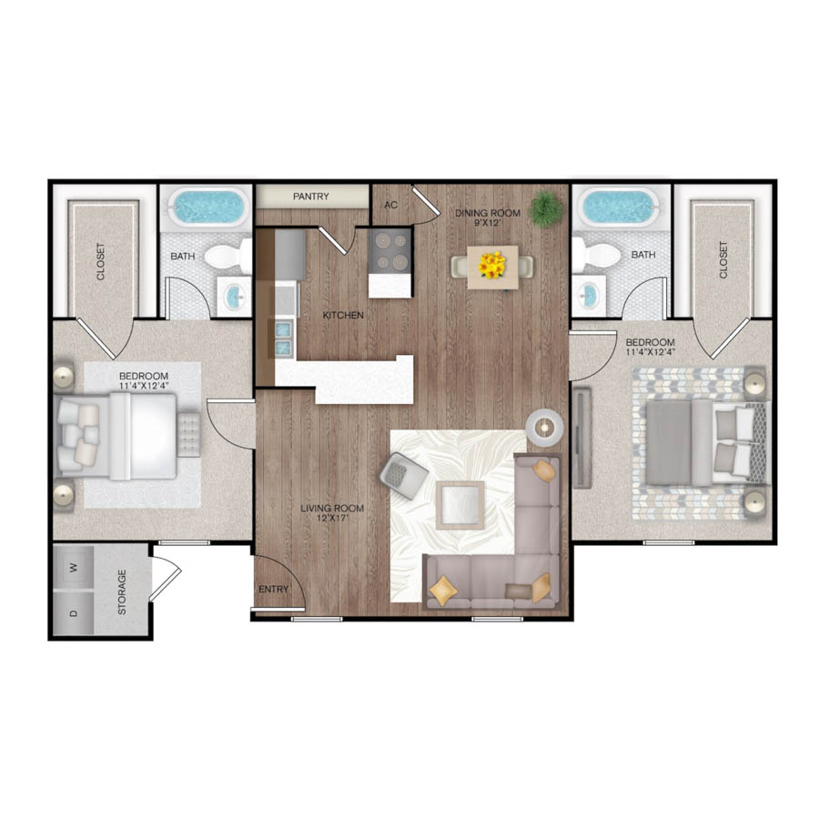 B1P floorplan layout