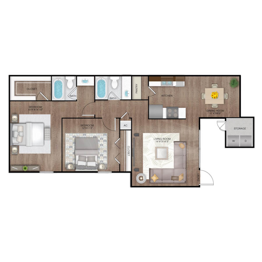 B2C floorplan layout