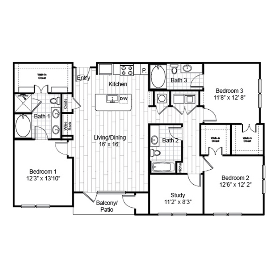 C1 floorplan layout