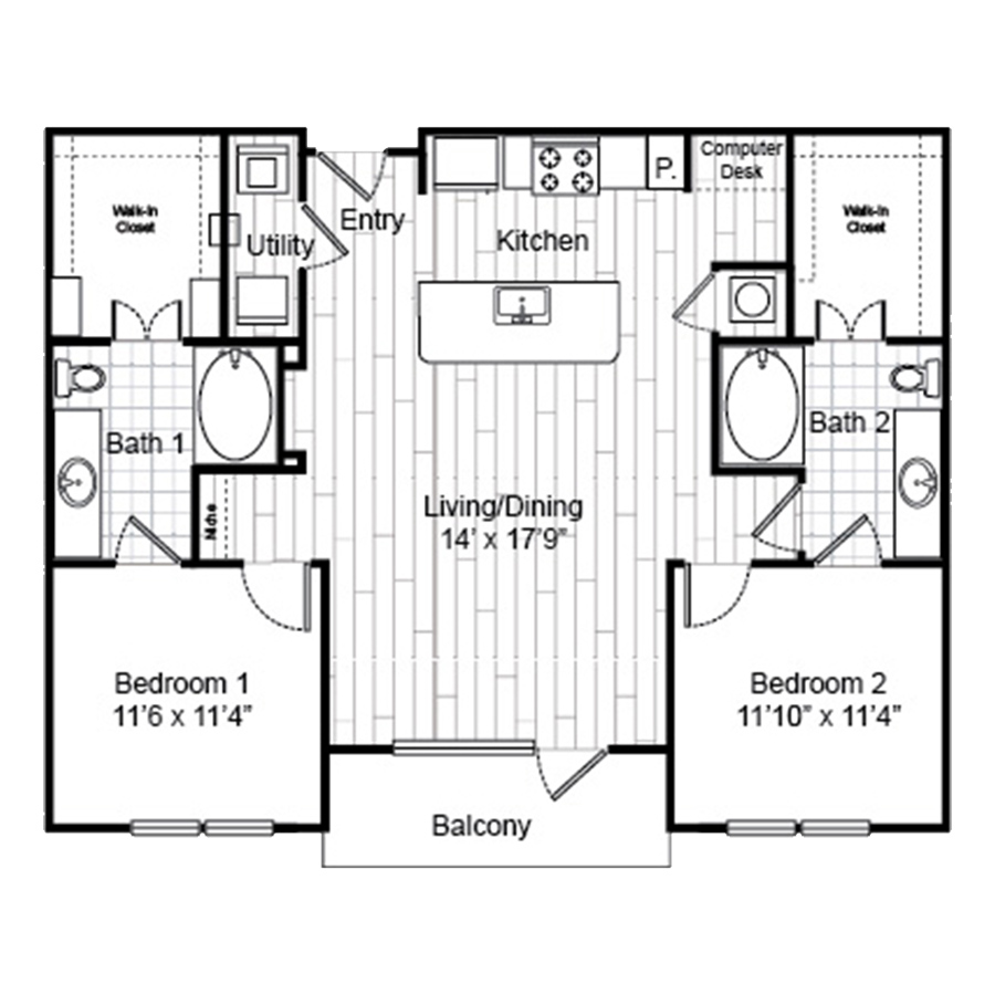 B2 floorplan layout