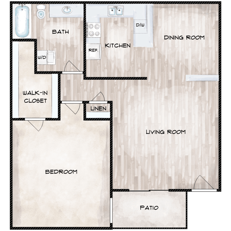 Plan D floorplan layout
