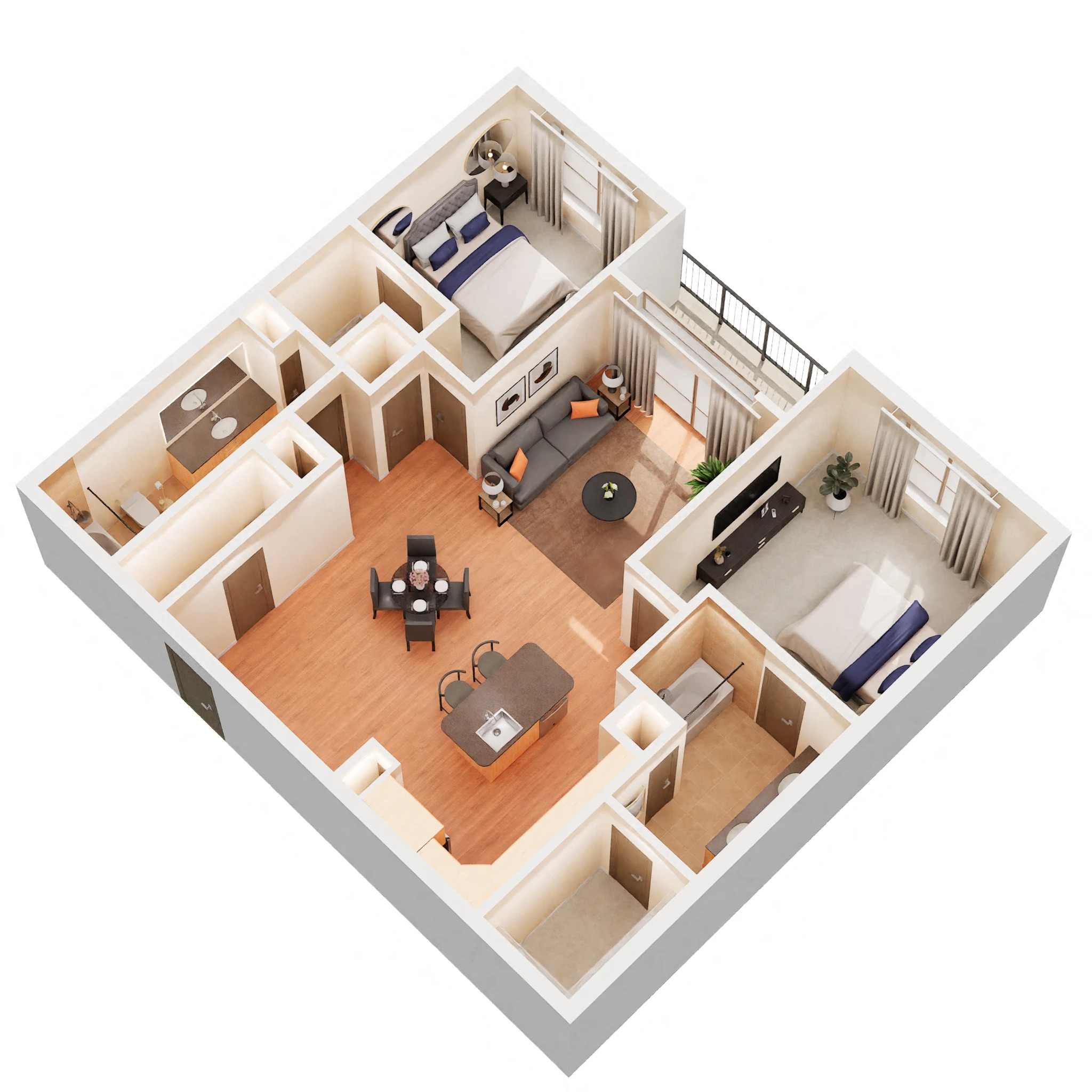B1B floorplan layout