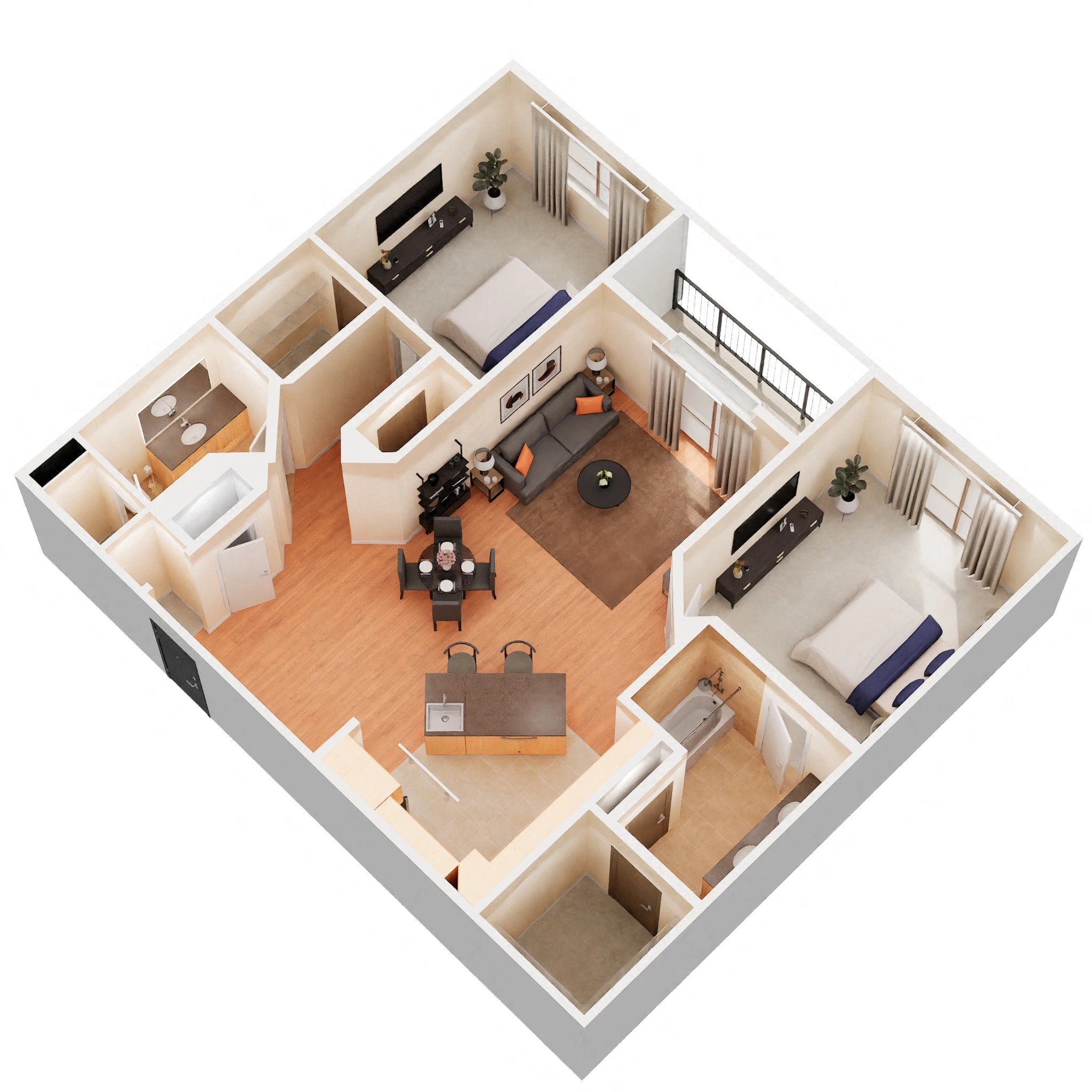 B2 floorplan layout