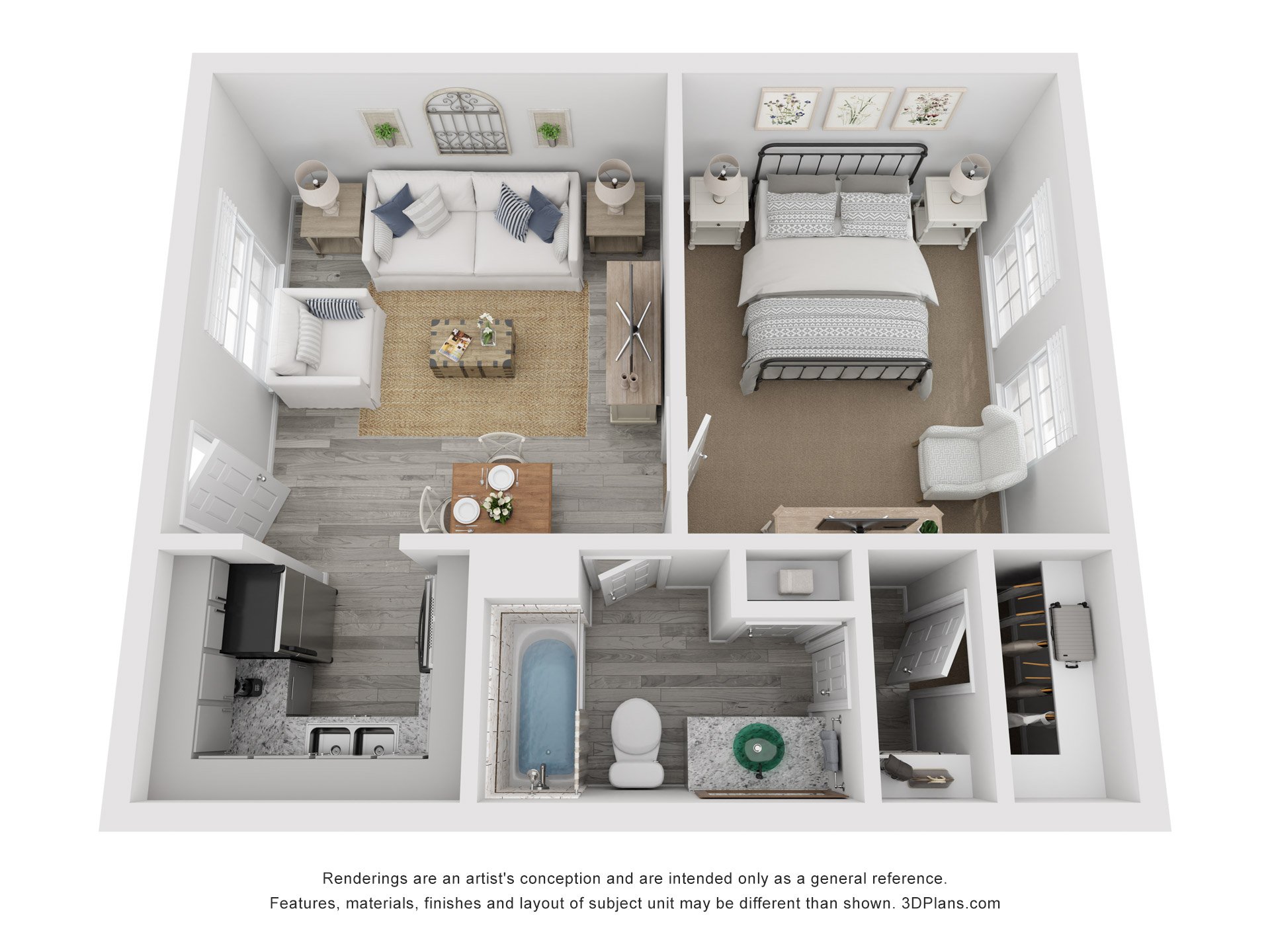 1x1A-LR floorplan layout