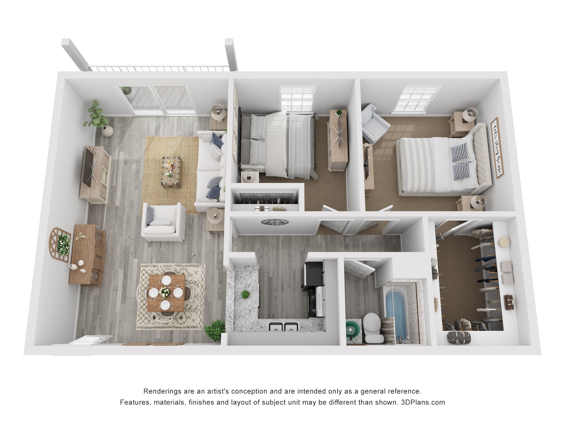 2x1C-LR floorplan layout