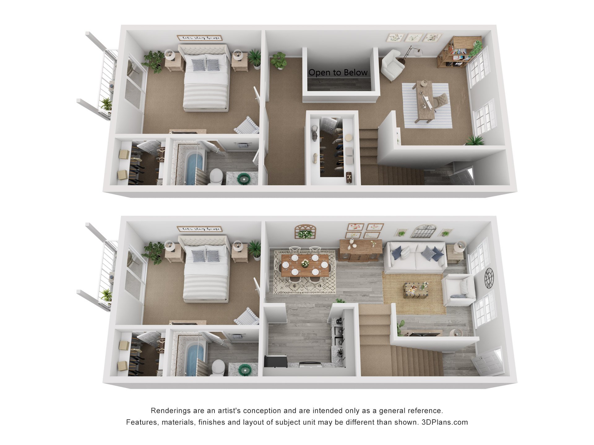 2x2C-TH-LR floorplan layout