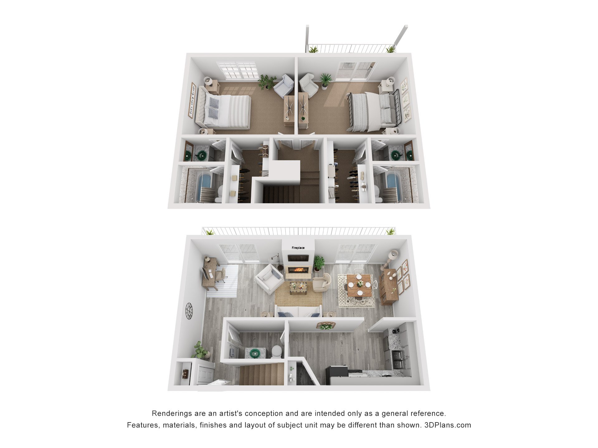 2x2F-TH-LR floorplan layout