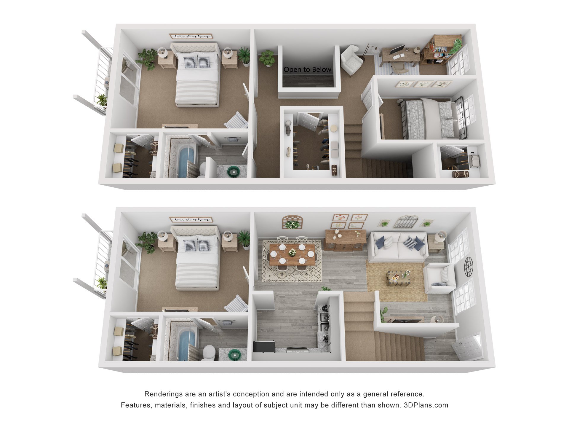 3x2A-TH-LR floorplan layout
