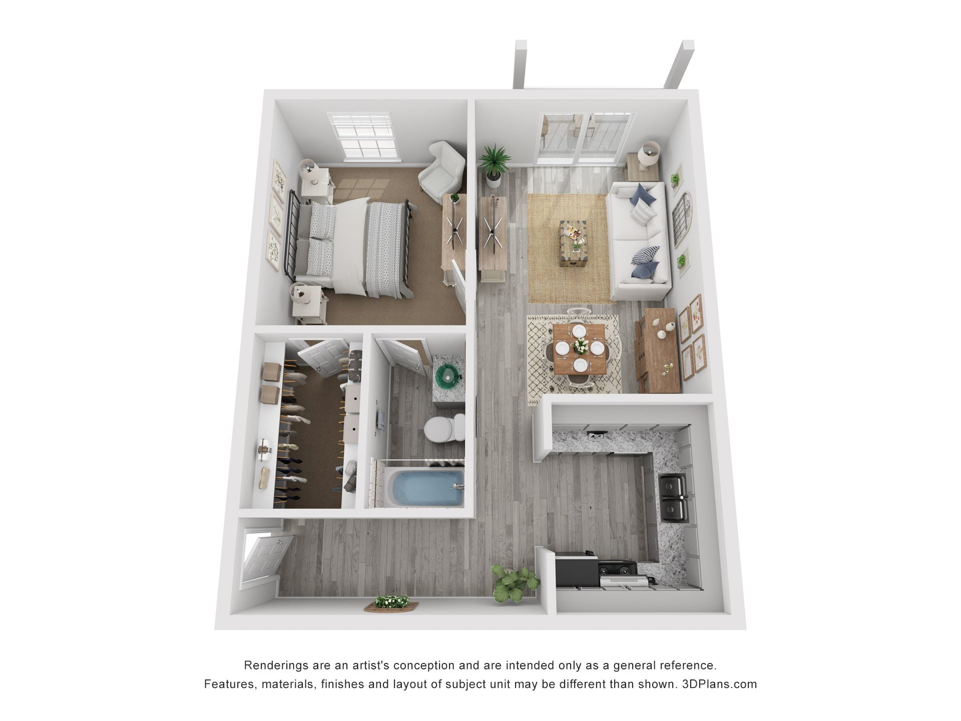 1x1E-LR floorplan layout