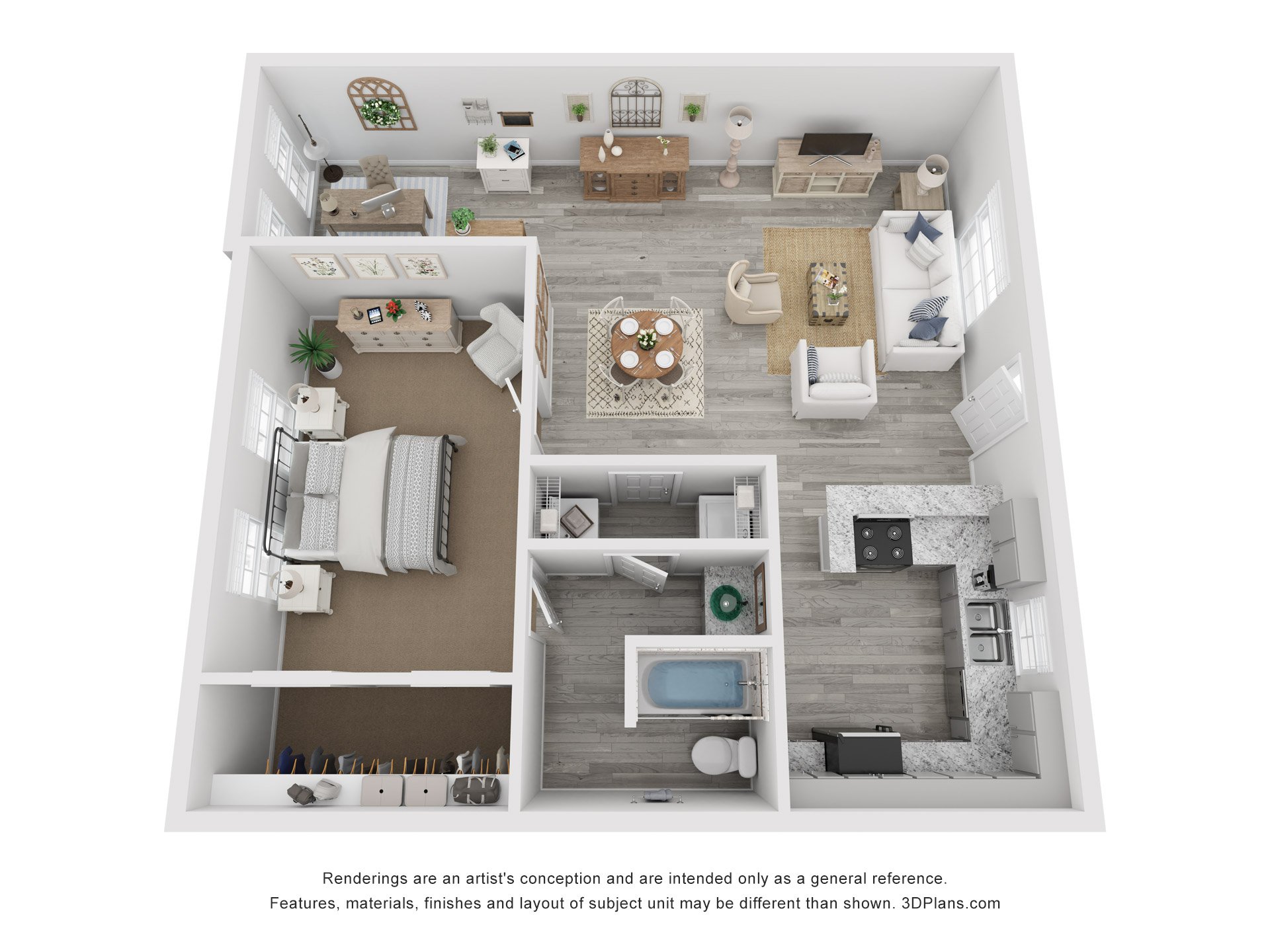 1x1G-LR floorplan layout