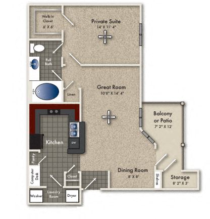 Creekbend floorplan layout