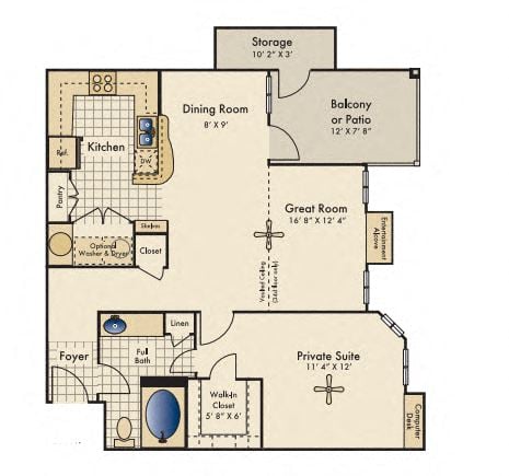 Habersham floorplan layout