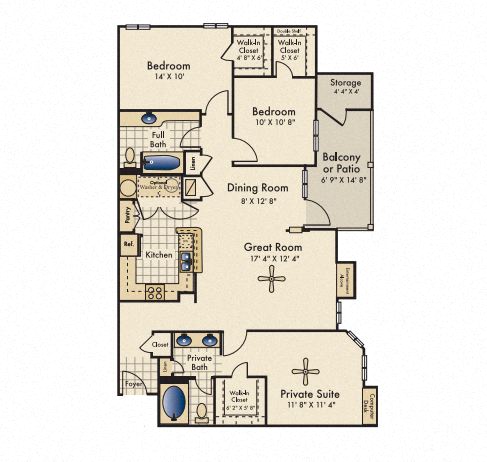 Chastain floorplan layout