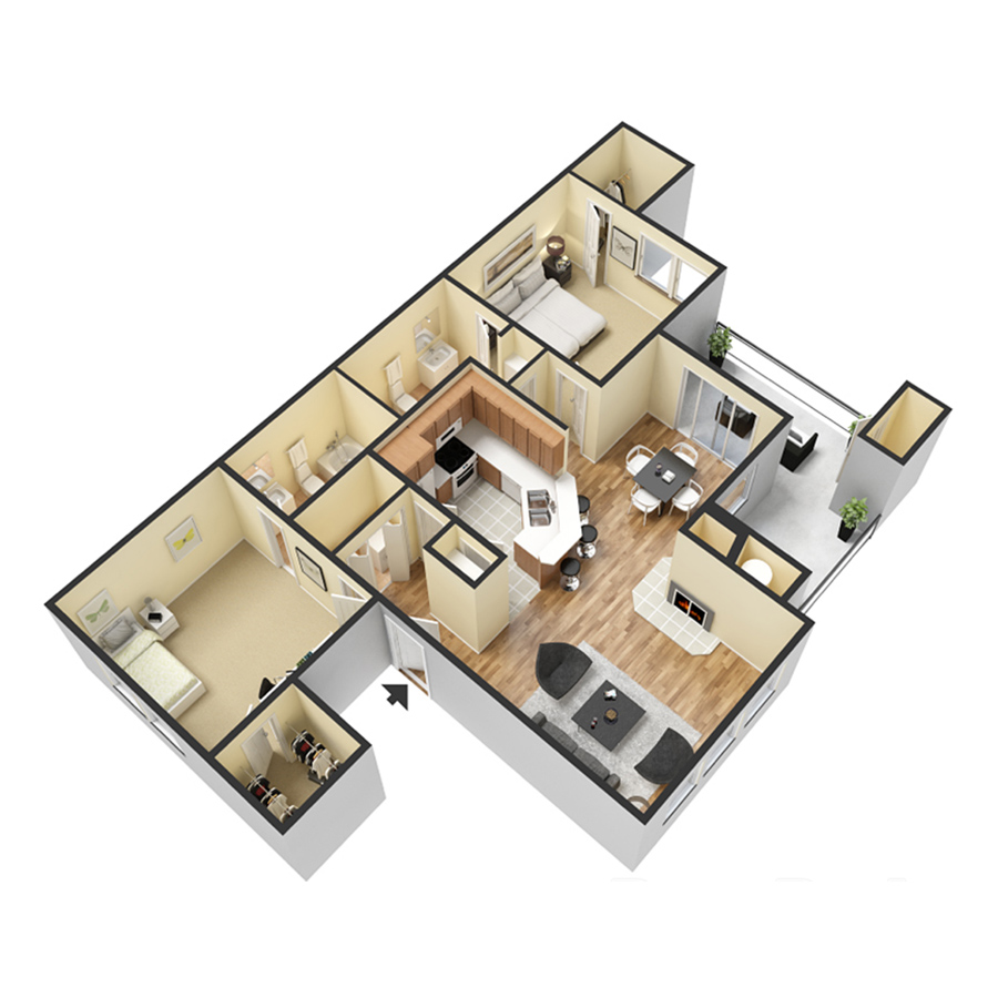 B3 floorplan layout
