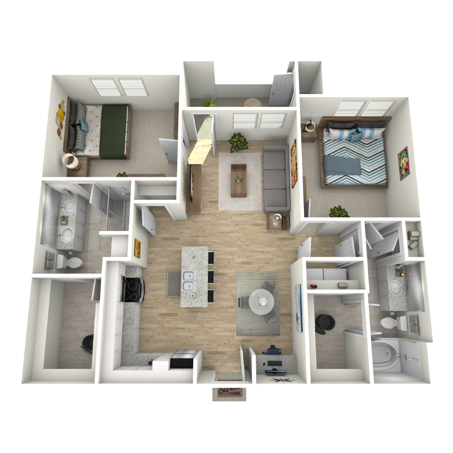 B2 floorplan layout