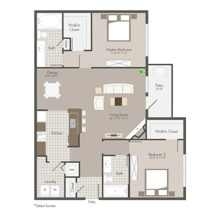 B2 floorplan layout