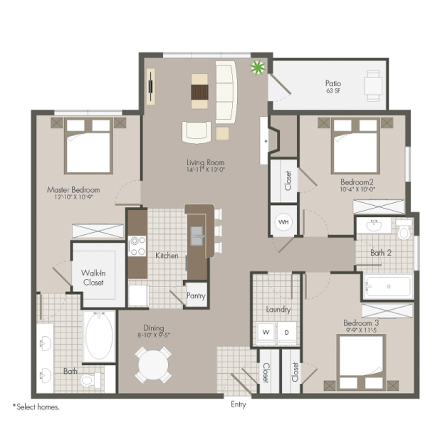 C1 floorplan layout