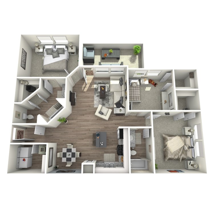 Plan E floorplan layout