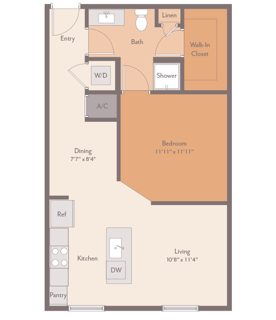 S1 Studio floorplan layout