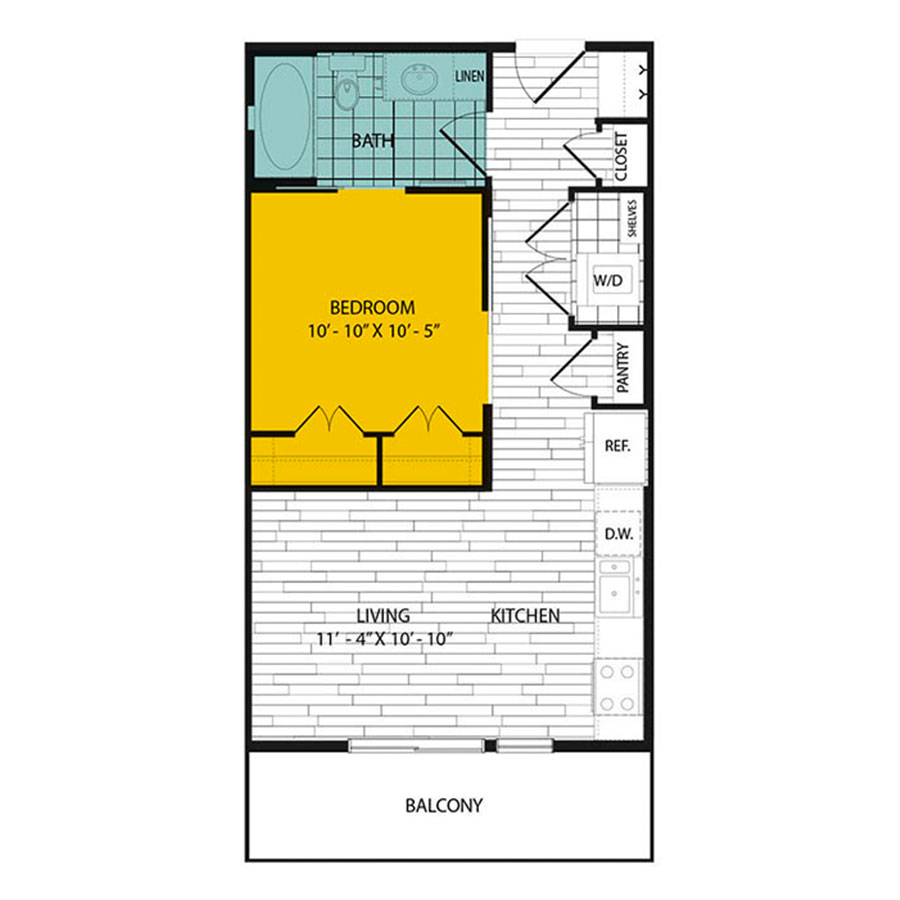 A floorplan layout
