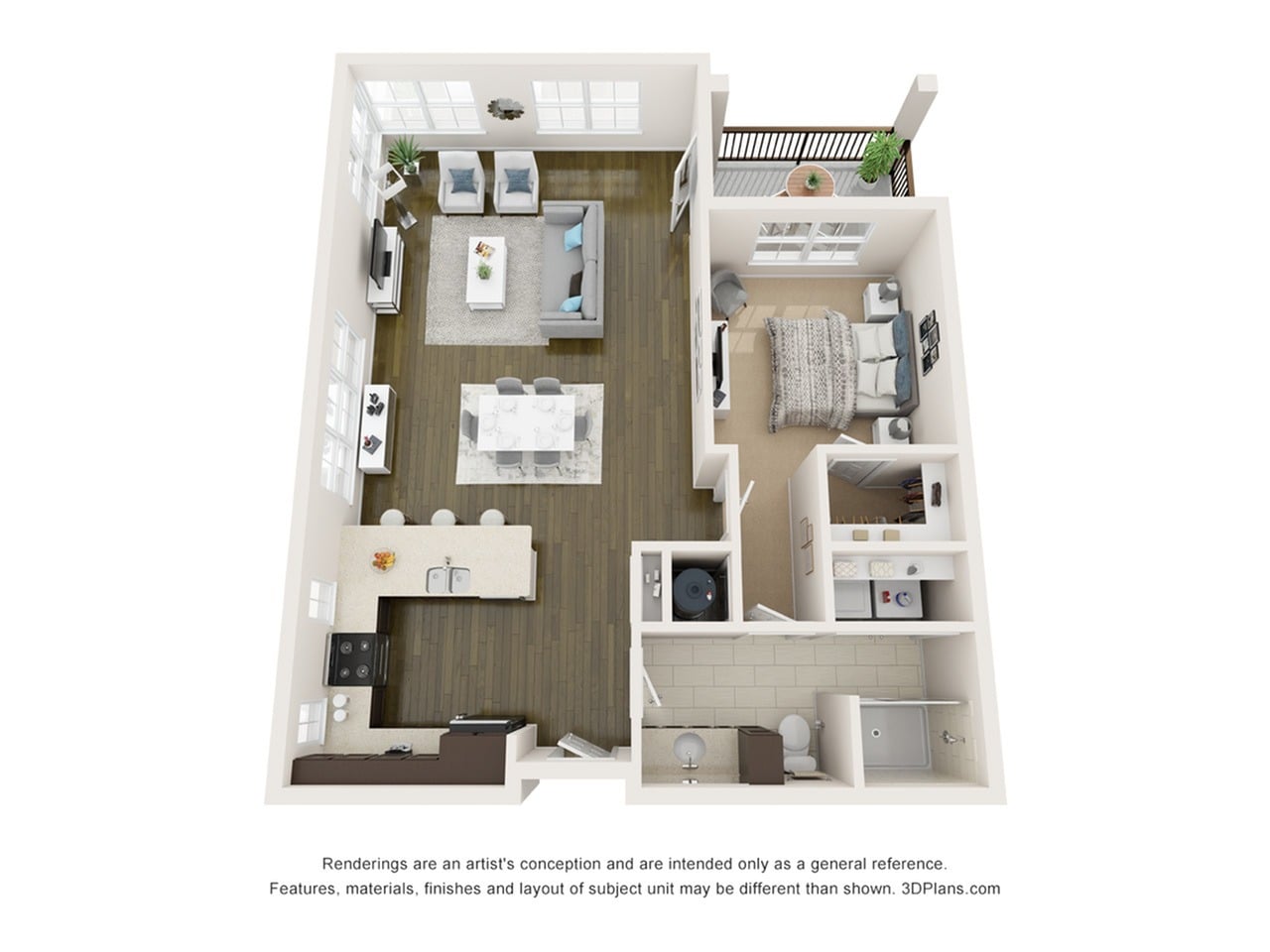 A1-B floorplan layout