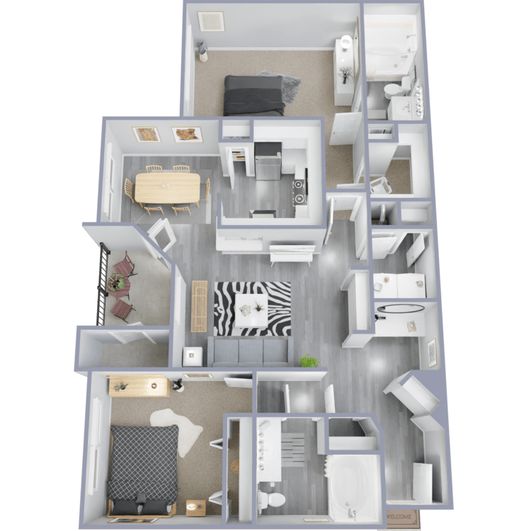 The Equestrian floorplan layout