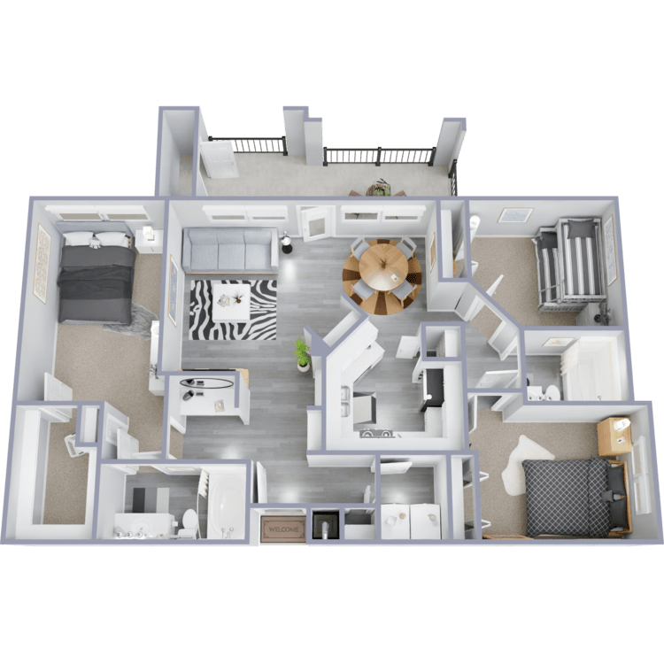 The Georgia floorplan layout