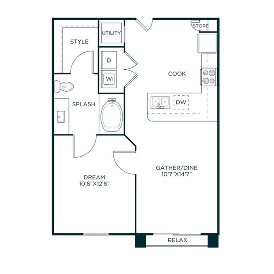 A1-A floorplan layout