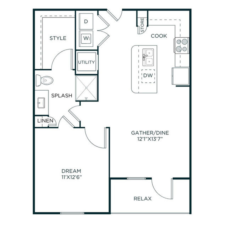 A2-A floorplan layout