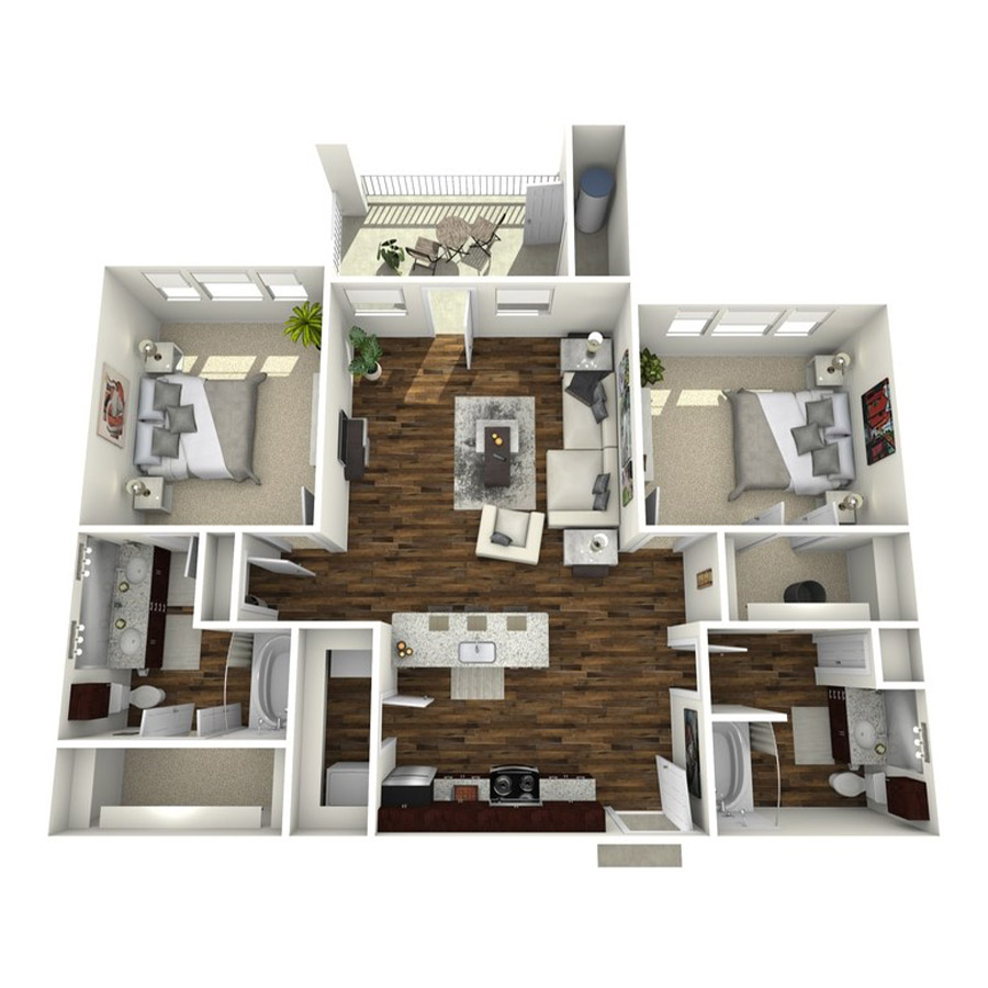 The Grayson floorplan layout